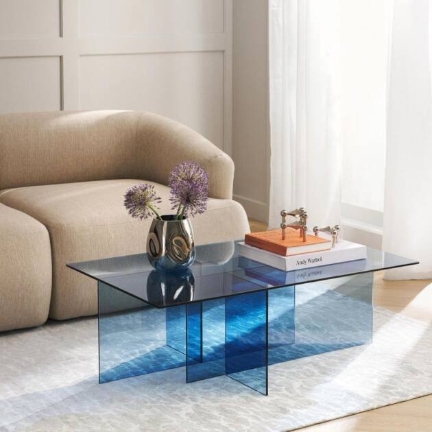 طاولة زجاج مودرن