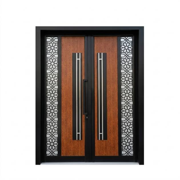 باب ألمنيوم للمداخل - تصميم عصري